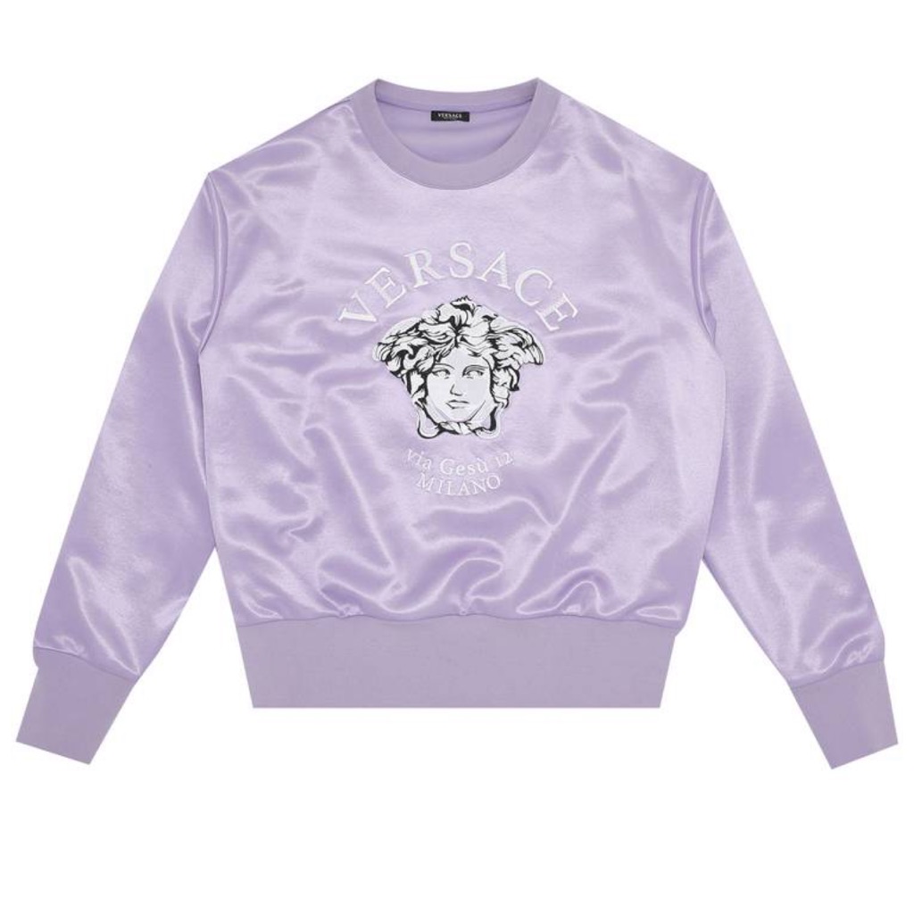Versace Medusa Emboidered Sweatshirt ‘Lillac’